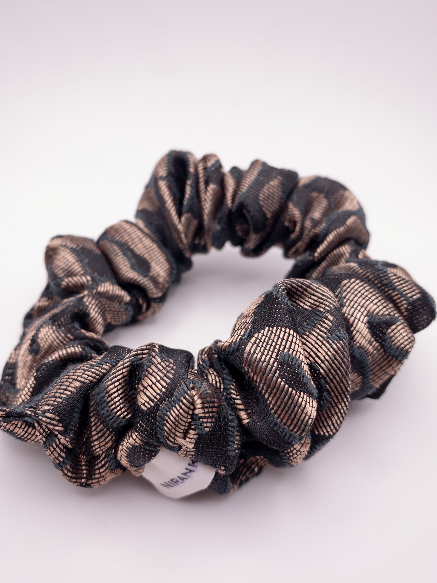bronze brocade scrunchie