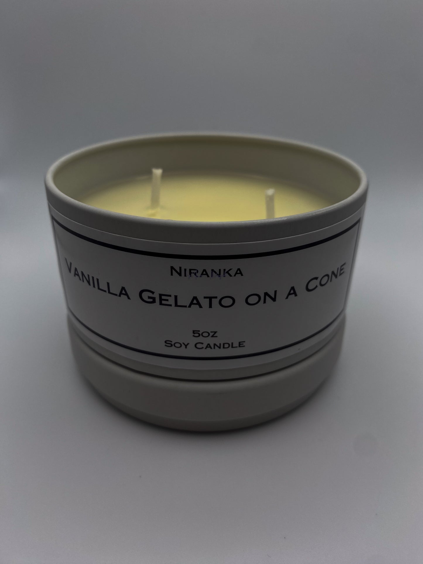 Vanilla Gelato on A Cone Candle