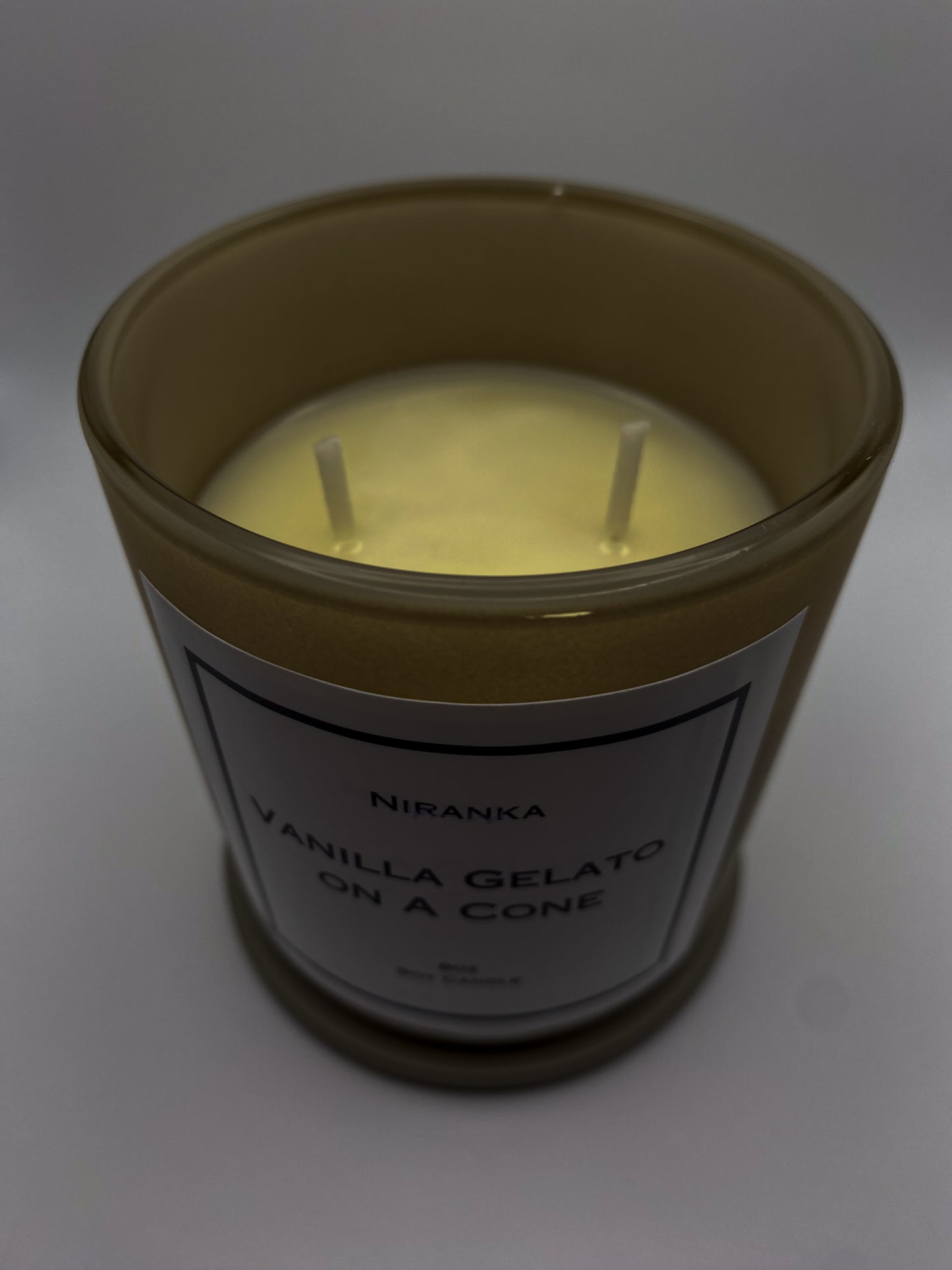 Vanilla Gelato on A Cone Candle