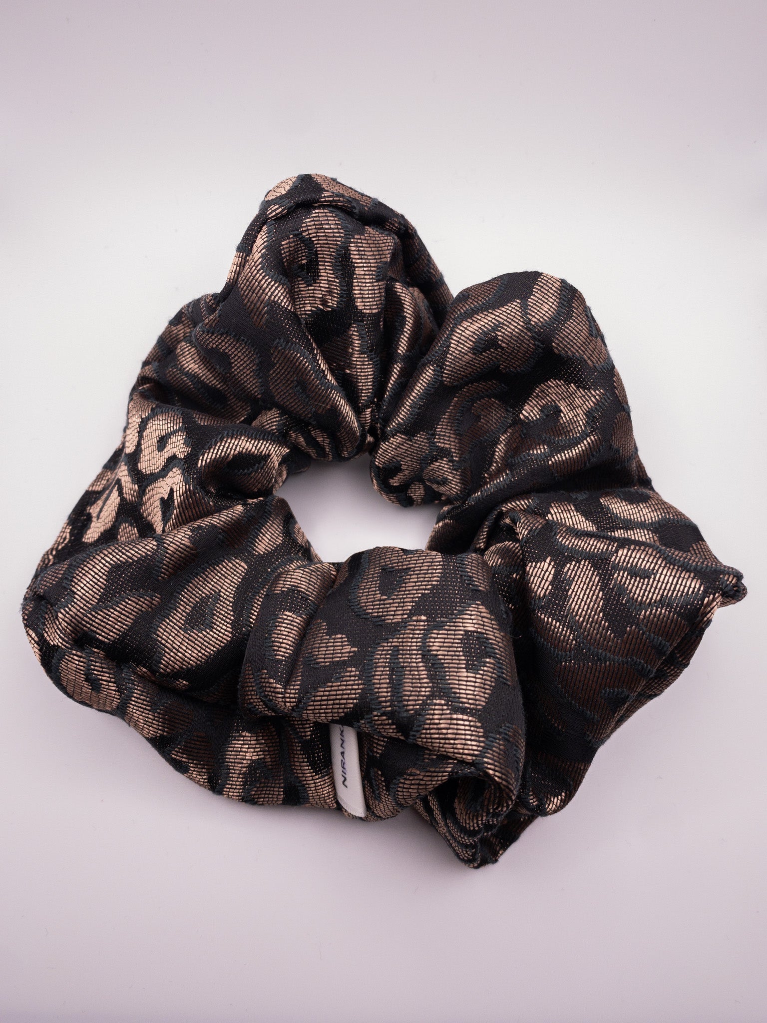 bronze brocade scrunchie