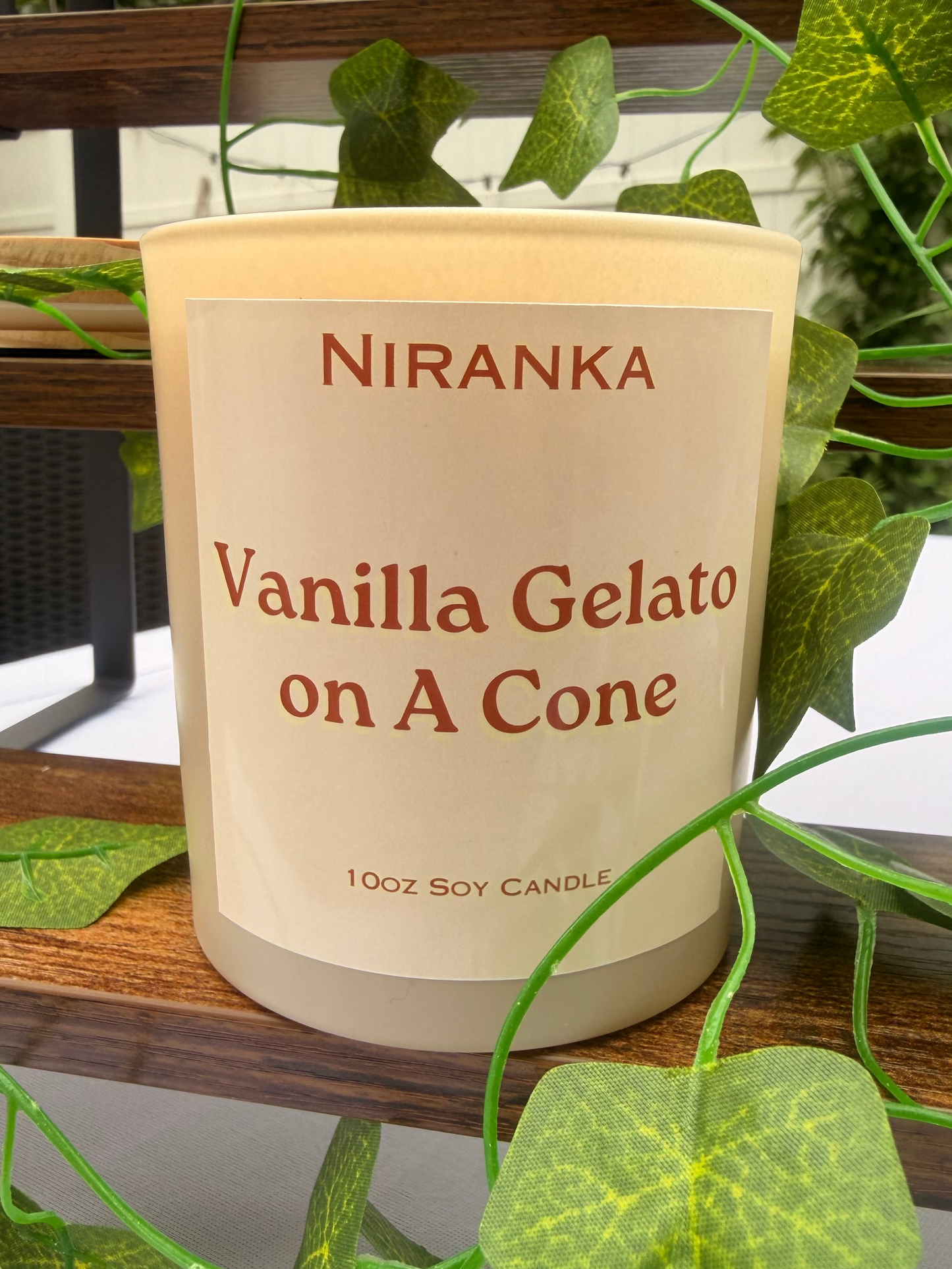 Vanilla Gelato on A Cone