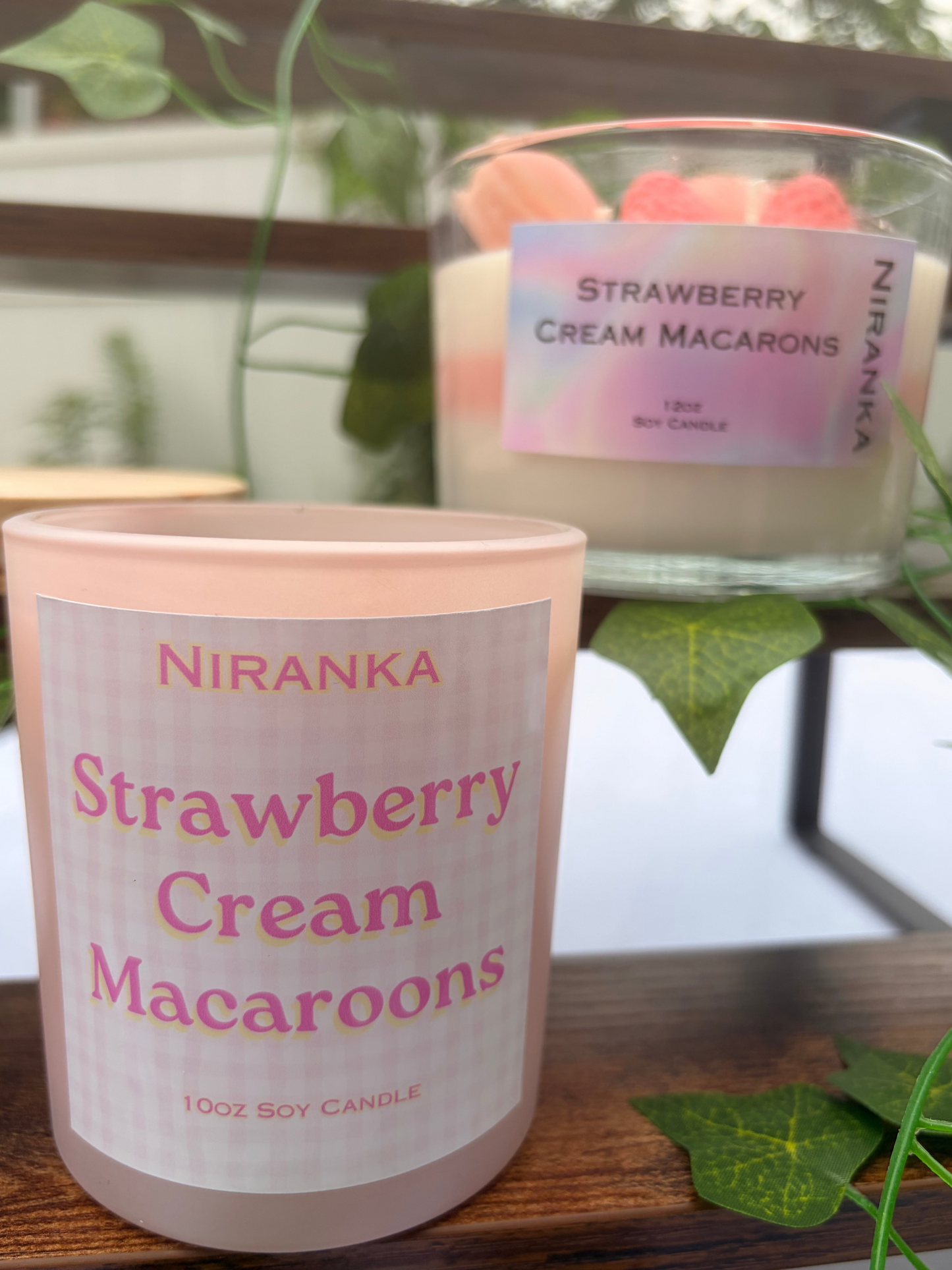 Strawberry Cream Macaroons