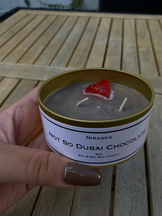 Not So Dubai Chocolate Candle
