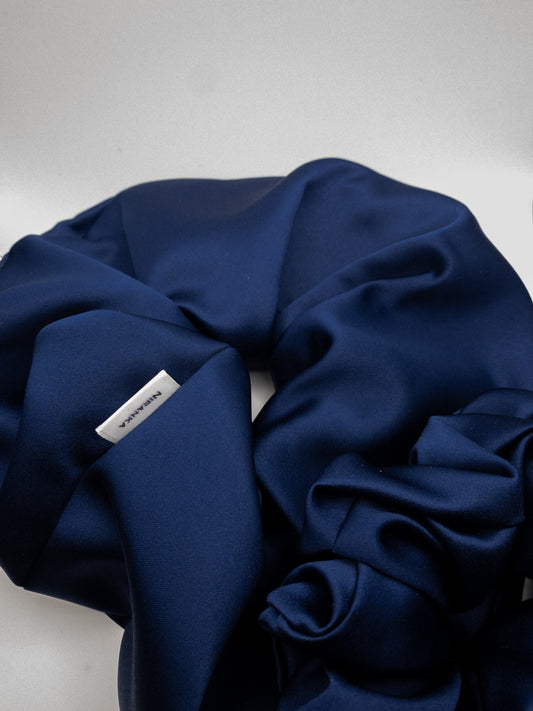 Navy Blue Scrunchie