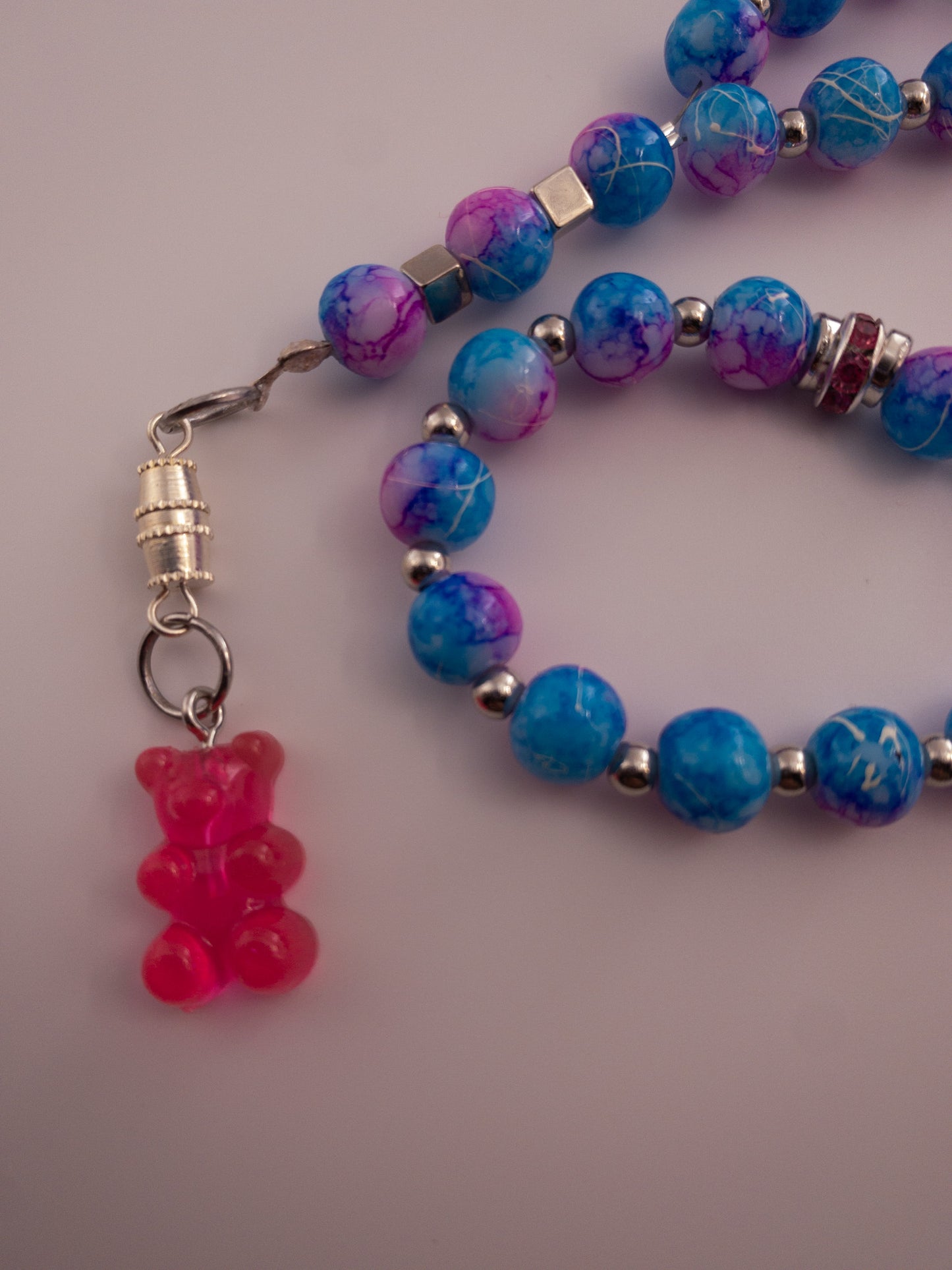 Pink/Blue Beads Sebha