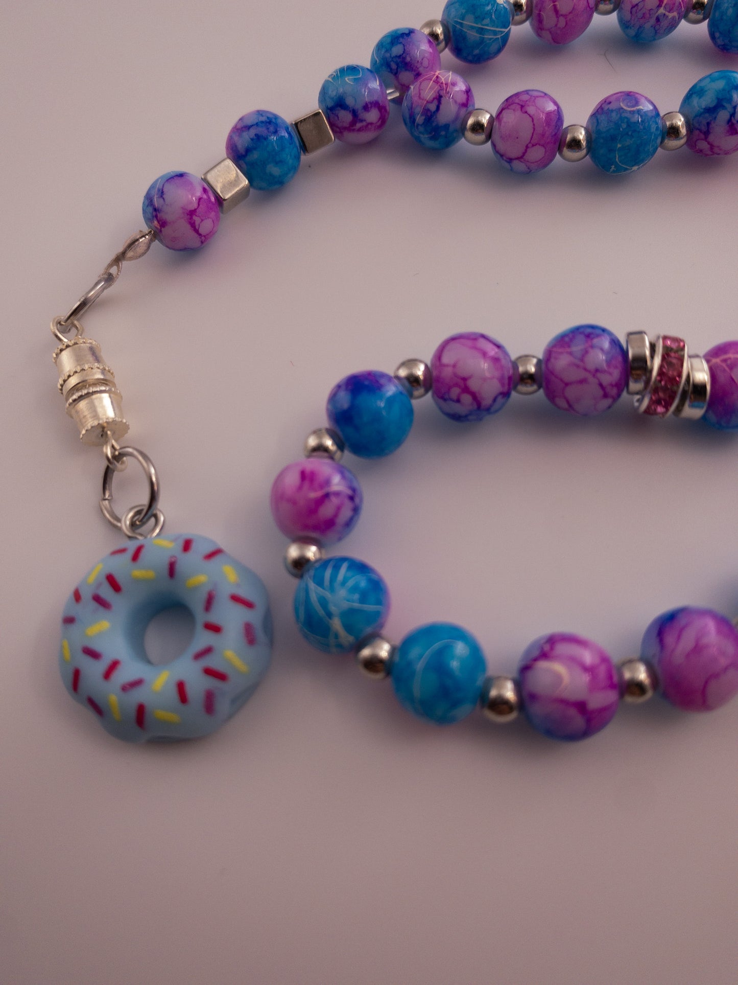 Pink/Blue Beads Sebha